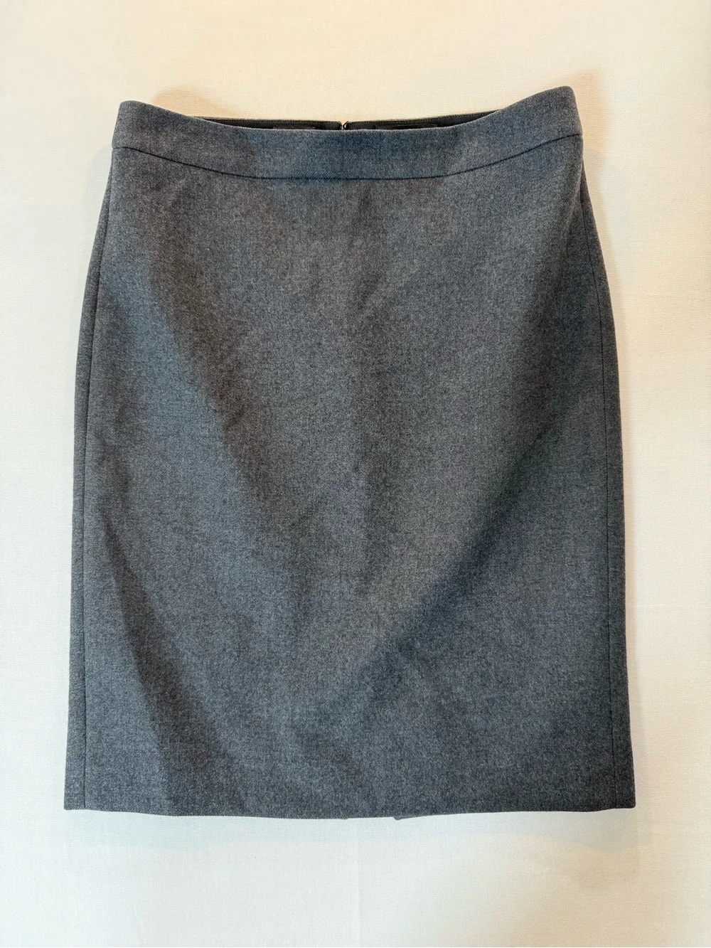 J. Crew Gray 100% Wool Pencil Skirt